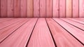 Pink Wood Flooring With Red Stripes - Colorized, Rounded, 3d Space Royalty Free Stock Photo