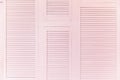 Pink wooden blinds Royalty Free Stock Photo