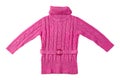 Pink wool sweater Royalty Free Stock Photo