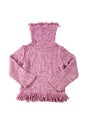 Pink wool sweater Royalty Free Stock Photo