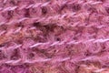 Pink wool thread ball macro closeup Royalty Free Stock Photo