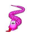 Pink worm Royalty Free Stock Photo