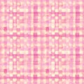 Pink, yellow lines and squares painted watercolor Royalty Free Stock Photo