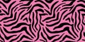 Pink Zebra Seamless Pattern Tiger Print Background Royalty Free Stock Photo