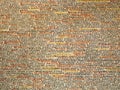 Pinkas Synagogue wall, covered with the names of the victims of the holocaust, Prague, Czech Republic Royalty Free Stock Photo
