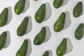 a pinkerton avocado flat lay pattern Royalty Free Stock Photo
