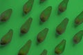 a pinkerton avocado flat lay pattern Royalty Free Stock Photo