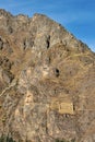 Pinkulluna Inca ruins in the sacred valley in the Peruvian Andes
