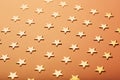 Pinky holiday background with golden stars Royalty Free Stock Photo