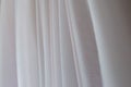 Pinl and white wedding dress, closeup