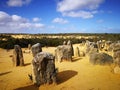 The Pinnacle Desert, the limestone formations within Nambung National Park,