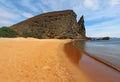 Pinnacle Rock viewed from the beach Royalty Free Stock Photo