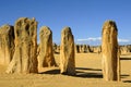 Pinnacles desert Royalty Free Stock Photo