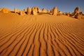 Pinnacles desert Royalty Free Stock Photo