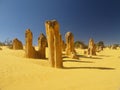 Pinnacles desert Royalty Free Stock Photo