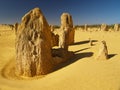 Pinnacles desert Royalty Free Stock Photo