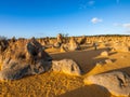 Pinnacles desert Australia Royalty Free Stock Photo