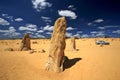 Pinnacles Desert,West Australia Royalty Free Stock Photo