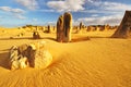The Pinnacles Desert, Western Australia Royalty Free Stock Photo
