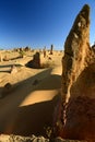 Limestone formations in Pinnacles desert. Nambung national park. Cervantes. Western Australia. Australia Royalty Free Stock Photo