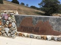 Pinnacles national park picnic and hiking area sign Royalty Free Stock Photo