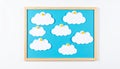 Pinning Ideas on a Cloud Concept Board Royalty Free Stock Photo