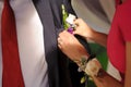 Pinning Rose Boutonniere