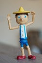 Pinocchio plastic toy figurine