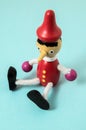 Pinocchio Toy Statue Royalty Free Stock Photo