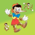 Pinocchio; Wooden toy to take apart Royalty Free Stock Photo