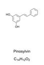 Pinosylvin, the essential oil from pine trees, chemical formula