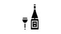 pinot noir red wine glyph icon animation