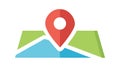 Pinpoint Location Marker on Map Icon, vector design Generative AI Royalty Free Stock Photo