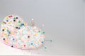 Pins stuck on pincushion Royalty Free Stock Photo