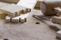 Pins and tails of dovetail joint