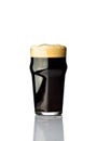 Pint dark beer Royalty Free Stock Photo