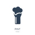 pint icon in trendy design style. pint icon isolated on white background. pint vector icon simple and modern flat symbol for web