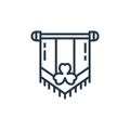 pint icon vector from st patricks day concept. Thin line illustration of pint editable stroke. pint linear sign for use on web and