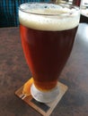 A pint of Indian Pale Ale Beer from the local brewery, Grandville Island, Vancouver, British Columbia, Canada Royalty Free Stock Photo