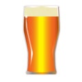Pint Lager Glass Royalty Free Stock Photo