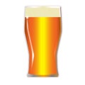 Pint Lager Glass Royalty Free Stock Photo