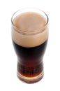 A pint of stout isolated
