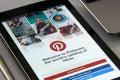 Pinterest app on smartphone