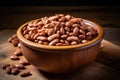 Pinto beans in a bowl - AI Generated