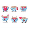 Pinto beans cartoon character with love cute emoticon