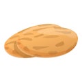 Pinto beans icon, cartoon style