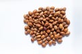 Pinto beans on the white background Royalty Free Stock Photo
