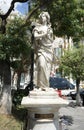 Pintura Statue in Plaza Murillo. La Paz, Bolivia, October 10, 2023. Royalty Free Stock Photo