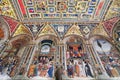 Pinturicchio frescoes in the Piccolomini Library of the Duomo in Siena, Italy Royalty Free Stock Photo