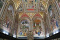 Pinturicchio's frescoes in the Piccolomini Library of Siena Cathedral Royalty Free Stock Photo